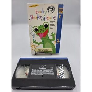 Baby Einstein Baby Shakespeare VHS Disney Educational Ages 1 & Up~NO CD INCLUDED